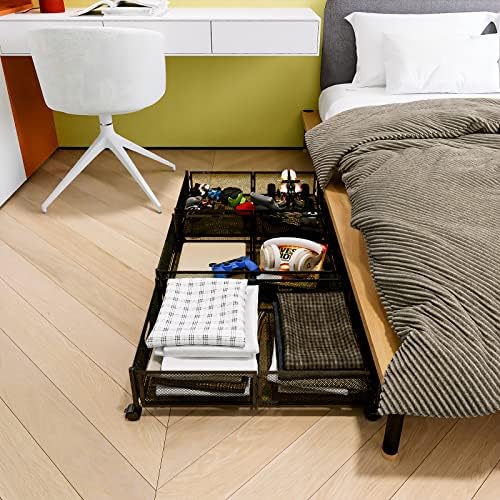 Firlar ispod spremnika za krevet, 24 × 16inch ispod kutije za odlaganje za krevet, sklopiva torba za