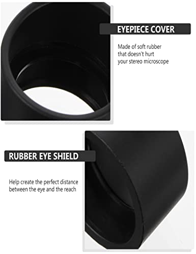 TEHAUX Dvogledni poklopci sočiva 2kom poklopac okulara zaštita okulara meka guma Stereo mikroskop