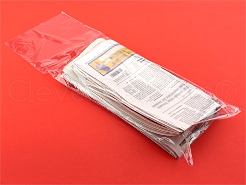 CleverDelights torbe za novine - 7,5 x 21 - 1000 pakovanja-0,8 Mil - čiste ravne plastične kese