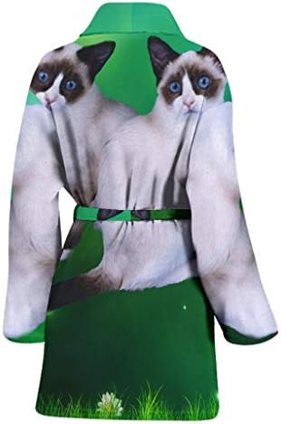 Lijepa Snowshoe Cat Print Women's Bath Robe