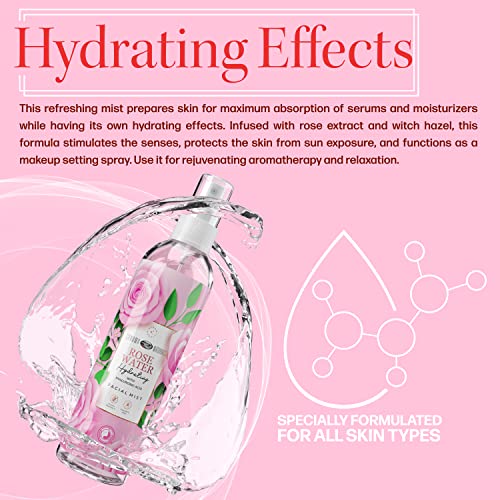 Sonoma Naturals Anti-Aging Rose Water Hydrating facial Mist, 8 oz. / Infuziran ružinom vodom i Hamamelisom /