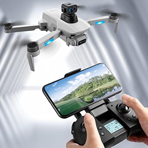 Qiyhbvrv preklopljiv GPS drona sa 8K UHD kamerom za odrasle, Quadcopter sa motorom bez četkica, automatsko