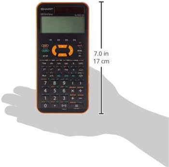 Sharp EL-W531 XG-YR Scientific Kalkulator spis za prikaz Metalik naranča 335 Funkcije Twin-Snaga za gimnaziju / srednju školu