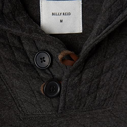 Billy Reid muški dijamantski pulover s šal sa zakrpama za lakat Suede