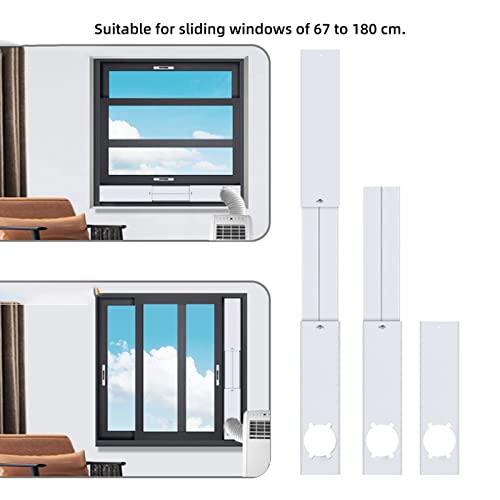 Komplet prozora klima uređaja, ploča za zaptivanje, Podesiva visina crevo od 130 mm, za Midea klima