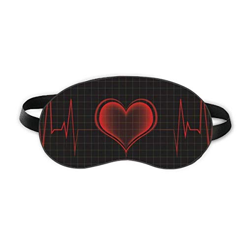 Elektrokardiogram srca Dizajn Sleep Eye Shield Soft Night Poklopac za sjenilo