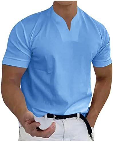 Muške košulje muške Casual jednobojne džentlmenske poslovne kratke rukave za fitnes majice
