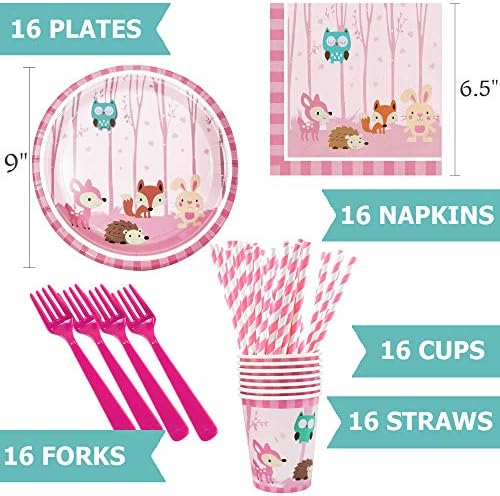 Woodland Baby Shower / Bambi Party Dekoracije | Pink Šumske Životinje Tema Djecu Rođendan /