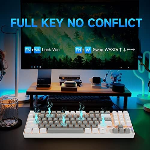 Huo JI E-YOOSO Z-13 mehanička tastatura za igre ožičena sa numeričkom pločicom, LED pozadinskim osvjetljenjem,