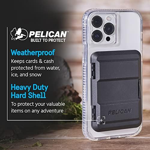 Pelican Magnetic Wallet & Card Snap-on Magsafe Wallet - Odvojiva tvrda školjka Lagani iPhone