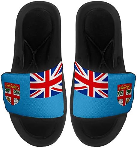 Expreitbest jastuk sa sandalama / dijapozitiva za muškarce, žene i mlade - zastava Fidži - Fidži