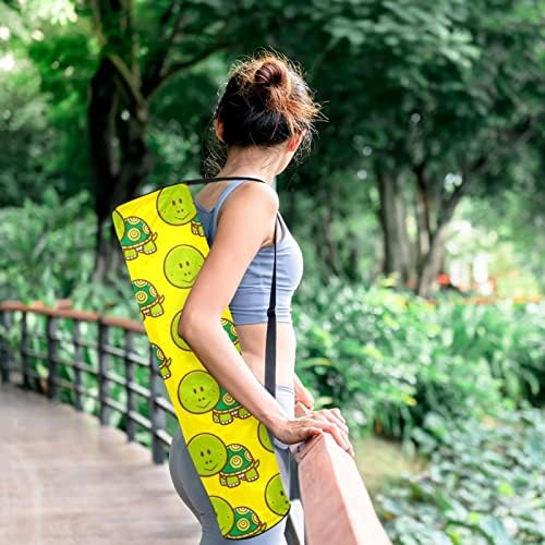 RATGDN Yoga Mat torba, zelene kornjače Vježba Yoga Mat Carrier full-Zip Yoga Mat torba za nošenje