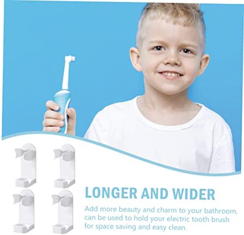 Doitool 4pcs Električni nosač četkica za zube Električni četkišni četkica za zube za zube Zidne stalak