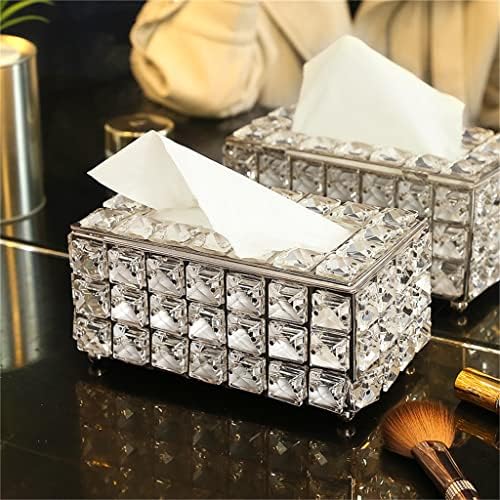 DOUBA Silver Crystal Tissue box Holder Crystal Cube salvete dispenzer spavaća soba Diamond Sparkle